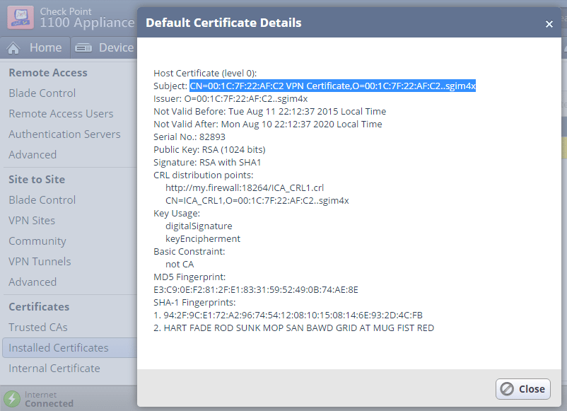 check point vpn update users