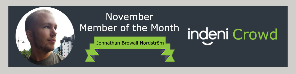Indeni Member of the Month - Johnathan Browall Nordström